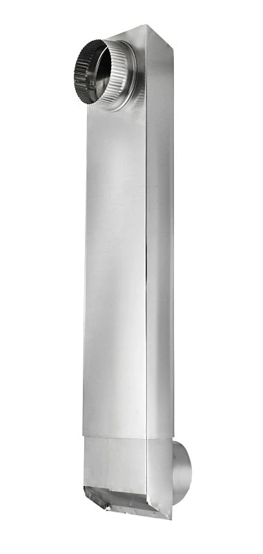 90 Degree Rectangular Aluminum Dryer Duct, Adjustable 24-in To 41-in