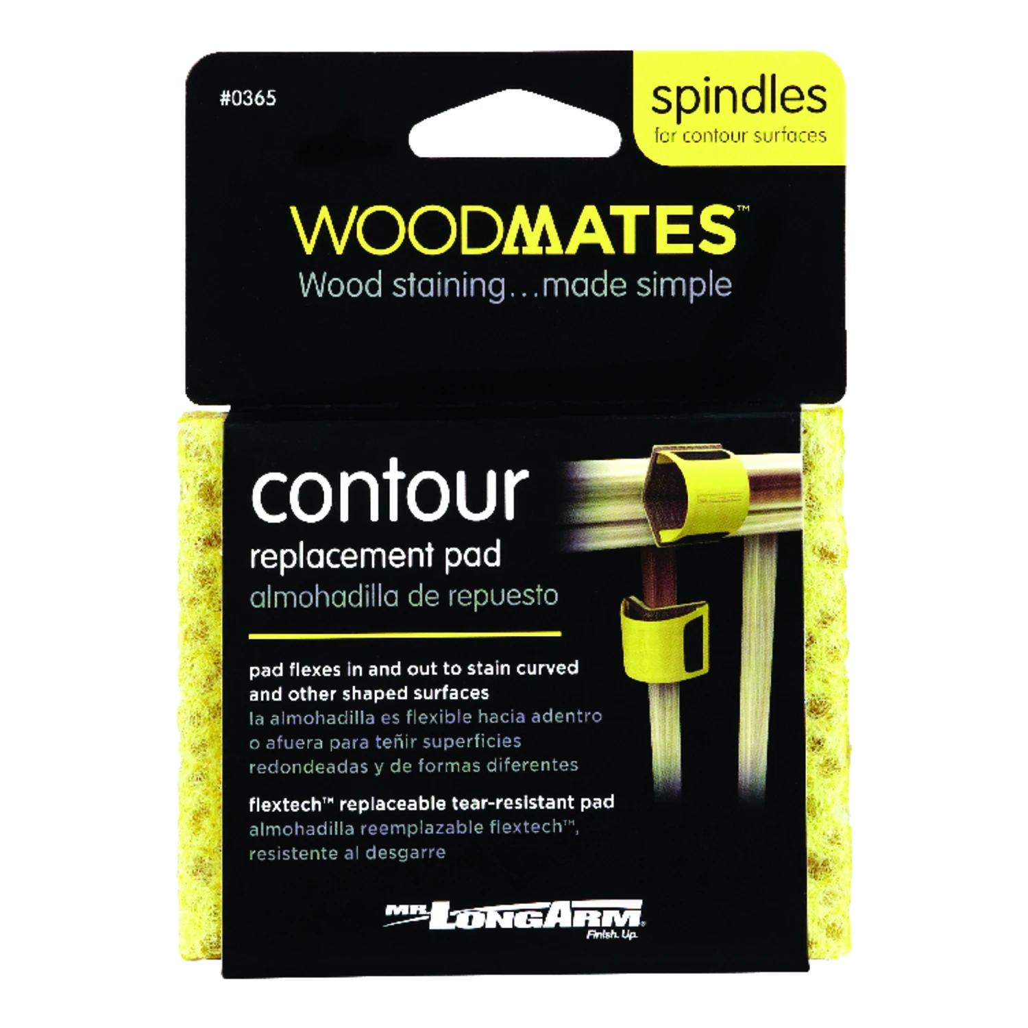 Woodmates 4.5 In. W Replacement Wood Stain Pad For Contoured Surfaces