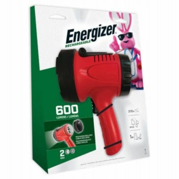 Rechargeable Led Spotlight, 600 Lumens, Ipx4 Water Resistant