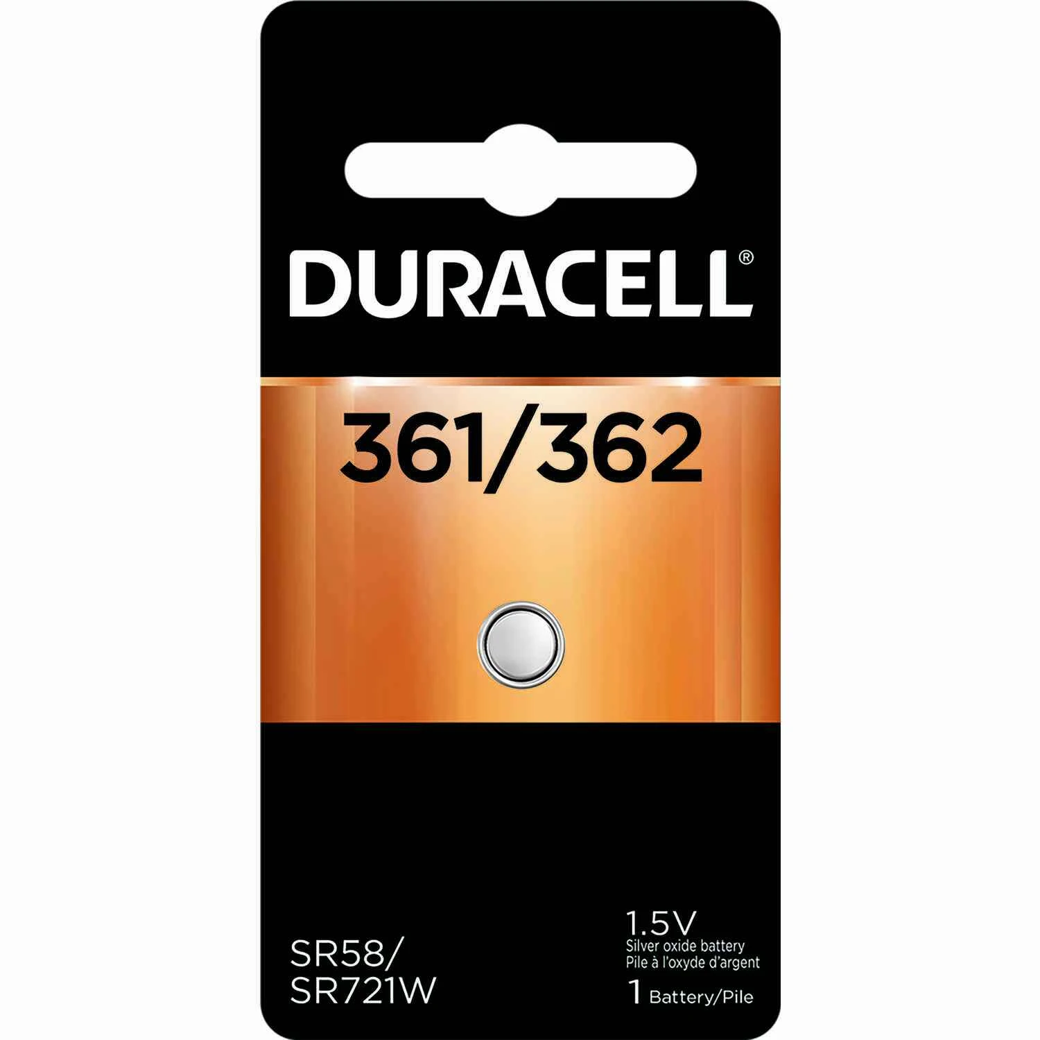 Watch Battery, #361/#362, Silver Oxide, 1.5-Volt