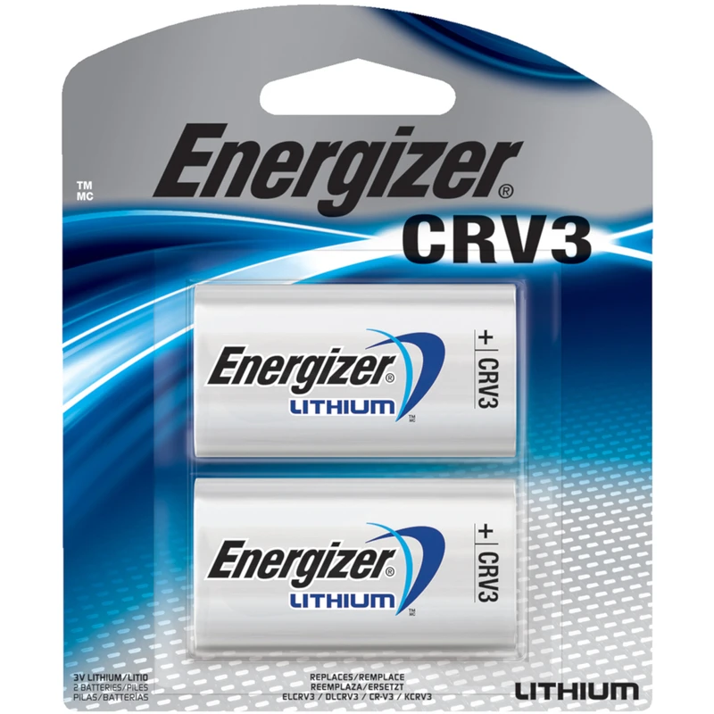 Energizer Lithium Crv3 3v Camera Battery 2 Pk, Model Elcrv3bp2, Long-lasting Power