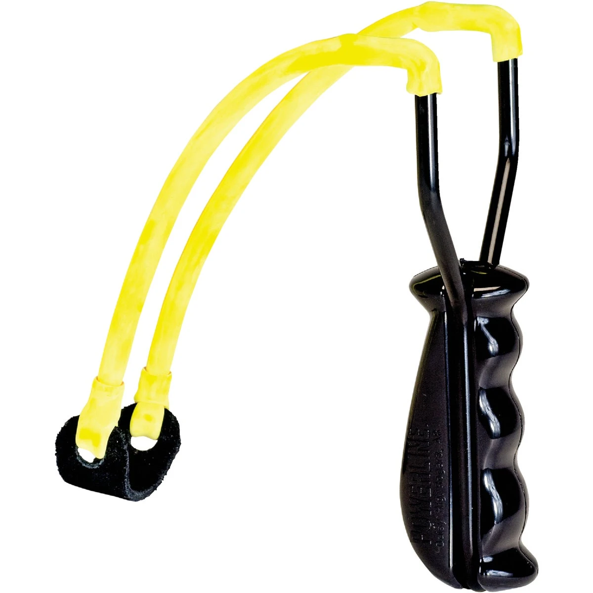 Model F16 Yellow Slingshot With Molded Handle And Steel Frame