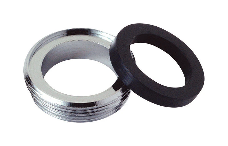 Chrome Aerator Adapter 15/16 In.-27m X 55/64 In.-27m Male Thread