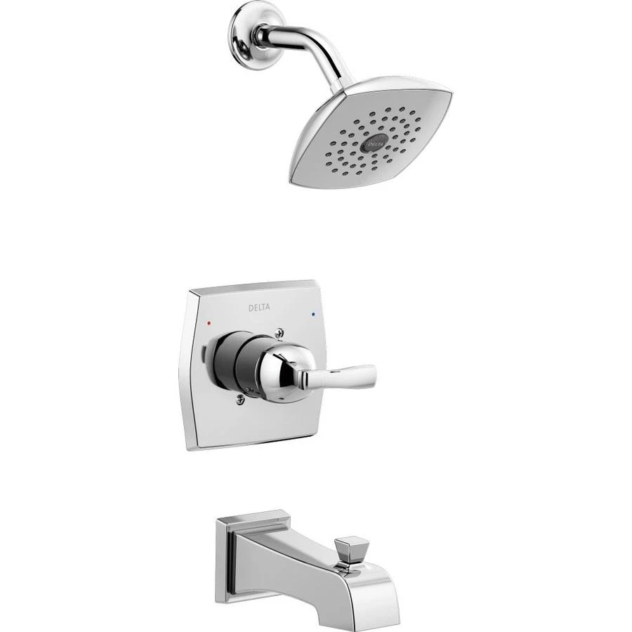 Monitor 14 Series Single Handle Tub And Shower Faucet With Showerhead, Chrome Finish