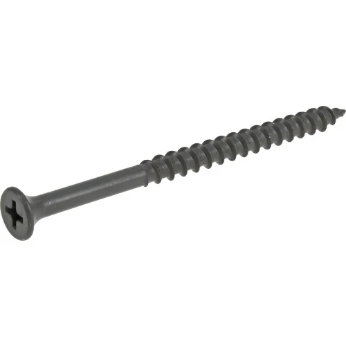 Fas-n-Tite Exterior Wood Screws, Gray Ceramic, 3-In. x #10, 1-Lb.
