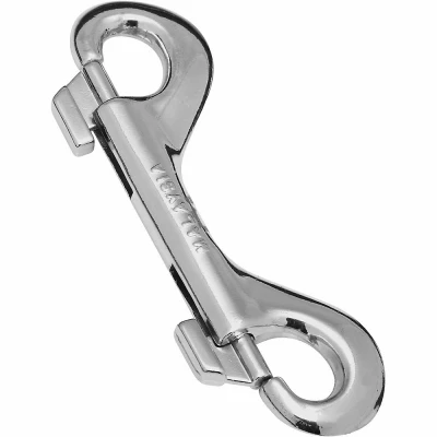 Double Bolt Snap, Nickel Finish, 3-15/16 In.