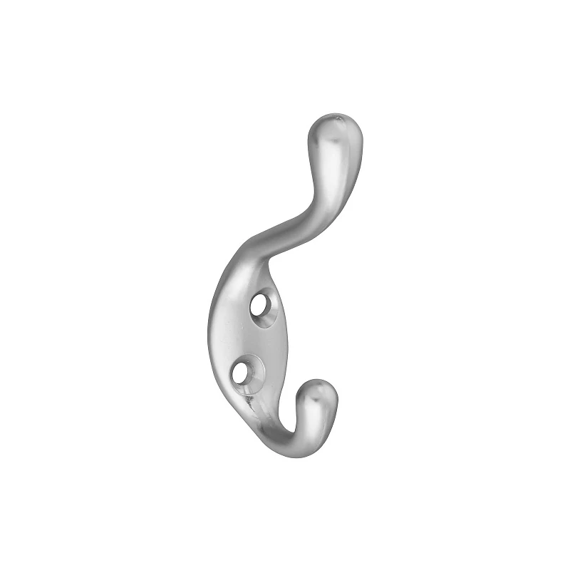 Heavy-Duty Hat and Coat Hook in Satin Chrome Finish