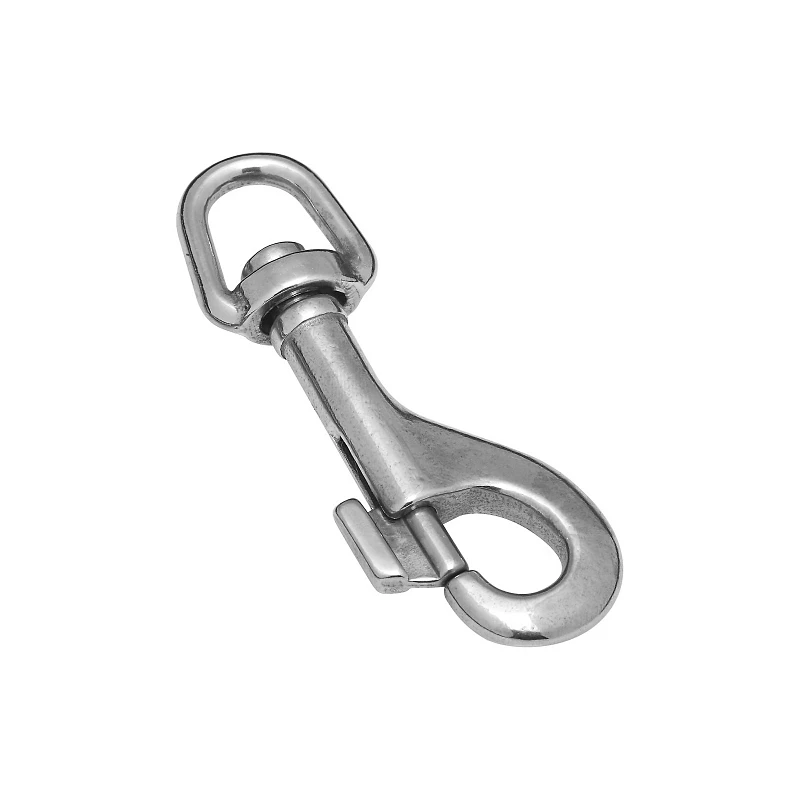 Stainless Steel Bolt Snap with Swivel Eye, 1/2 Inch by 3 and 3/8 Inch