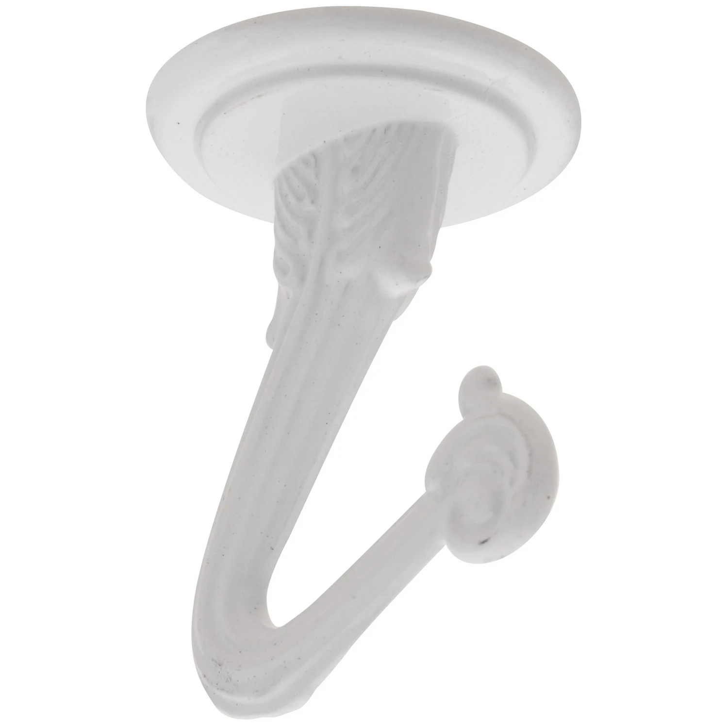 Swag Hooks, White, 1-1/2 In., 2-Pk.