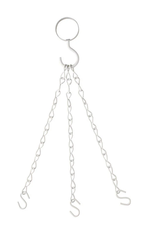 National Hardware White Steel 18 in. H Three Point Extender Planter 1 pk