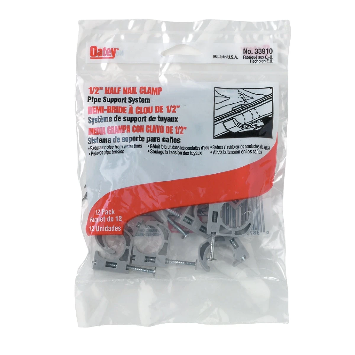Oatey Polypropylene Pipe Clamps
