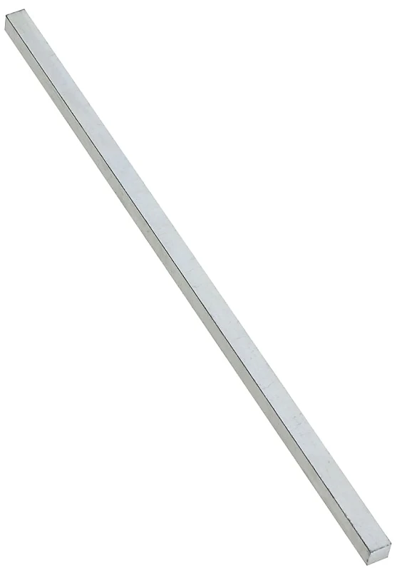 3/8 In. X 12 In. Zinc Plated Steel Key Stock - Durable And Versatile