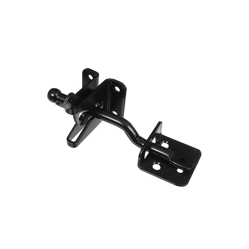 Adjustable Sag Gate Latch with 6 Inch Black Bar for Secure Gate Closure
