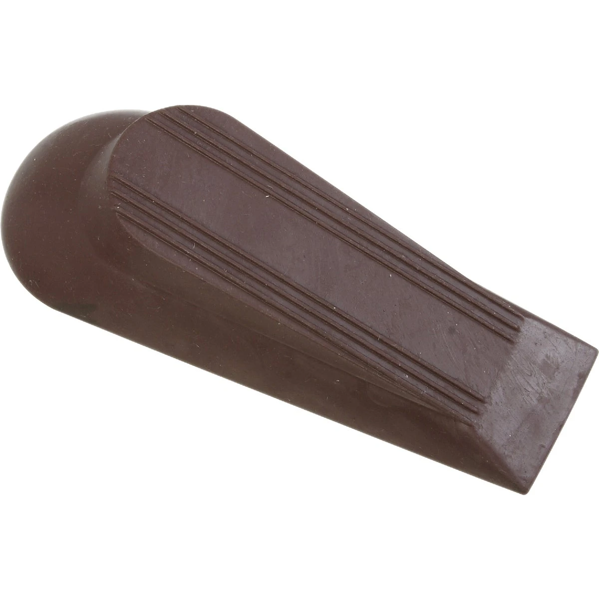 Door Stop, 5 Inch, Brown, Flexible Rubber Material