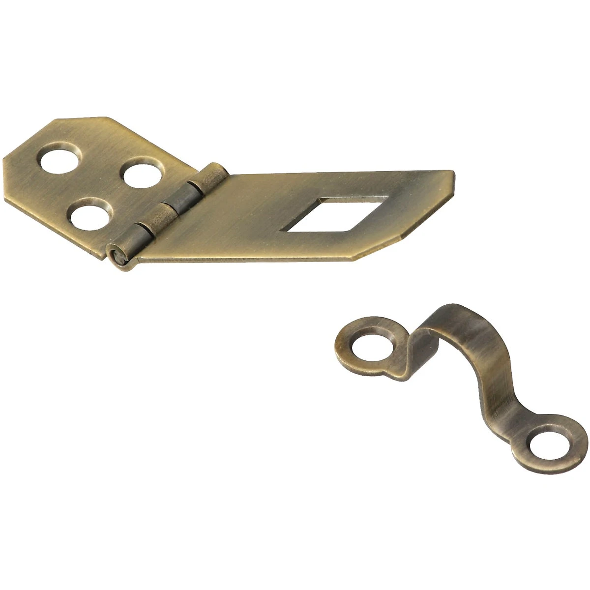 .75 X 2.75-inch Antique Brass Decorative Hasp - Solid Brass Construction