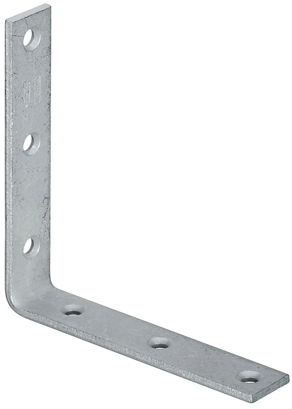 6 Inch by 1 and 1 Eighth Inch Galvanized Steel Corner Brace