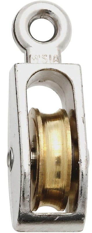 3203 1 In. O.d. Fixed Eye No-rust Rope Pulley, 40 Lb Load Capacity