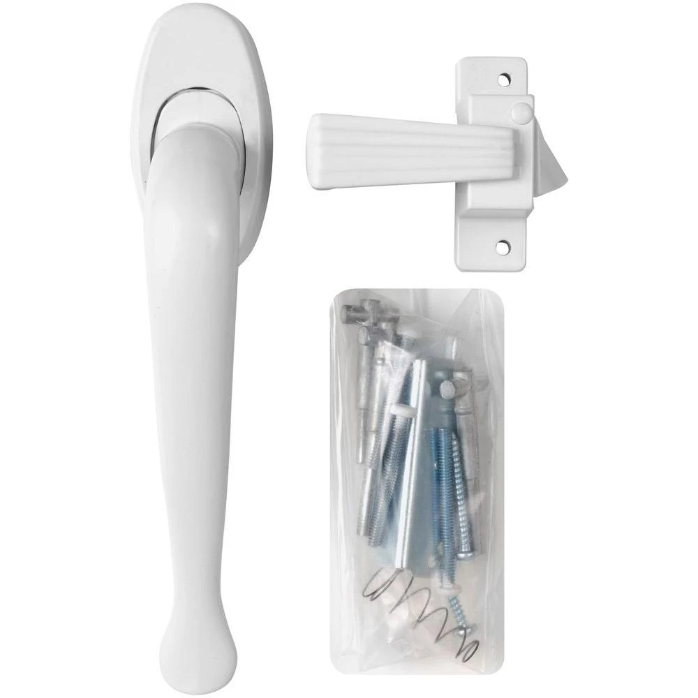 Villa White Pull Handle Door Latch For Outswinging Doors