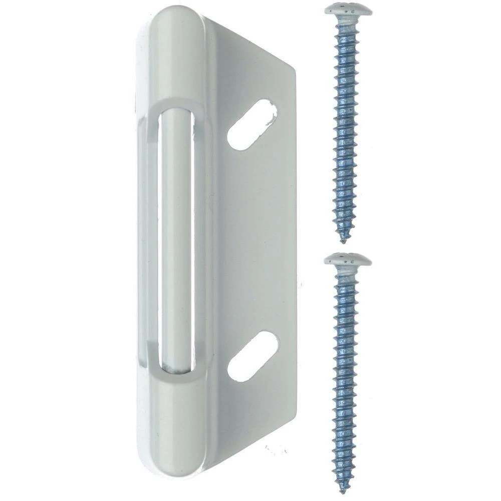 White Storm/screen Door Replacement Strike Plate, Model V777stwh