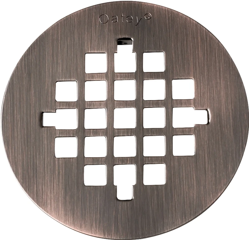 Universal Snap Tite Shower Drain Strainer, Rubbed Bronze, 4-1/4 In.