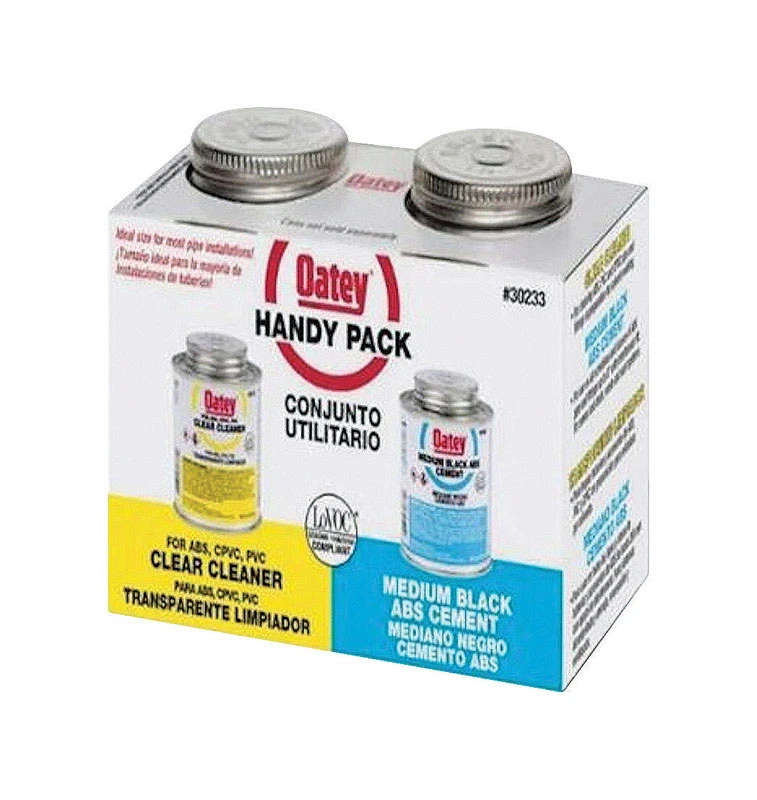 Handy Pack Solvent Pipe Cement Weld Kit, Black ABC Pipe Cement