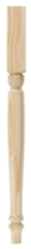 Country Pine Table Leg, 29-inch, Furniture Quality Finish, Smooth Sanded