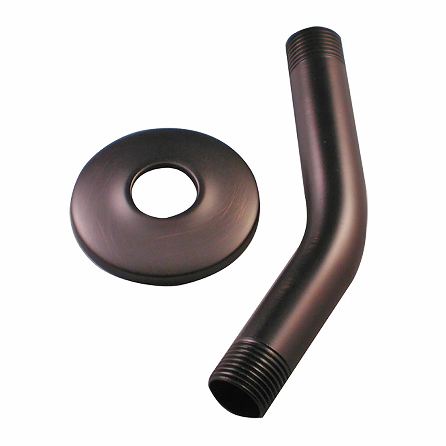 Oil Rubbed Bronze Brass 6-inch Shower Arm And Flange Assembly