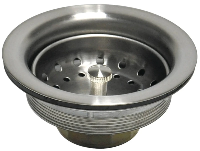 Sink Strainer Assembly in Brushed Nickel Finish for Kitchen Sinks