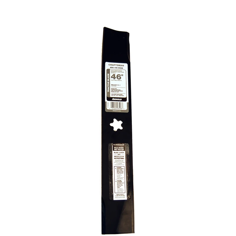 46 In. Mower Blade For Lawn Tractors, Model 490-110-0024, 1 Pk