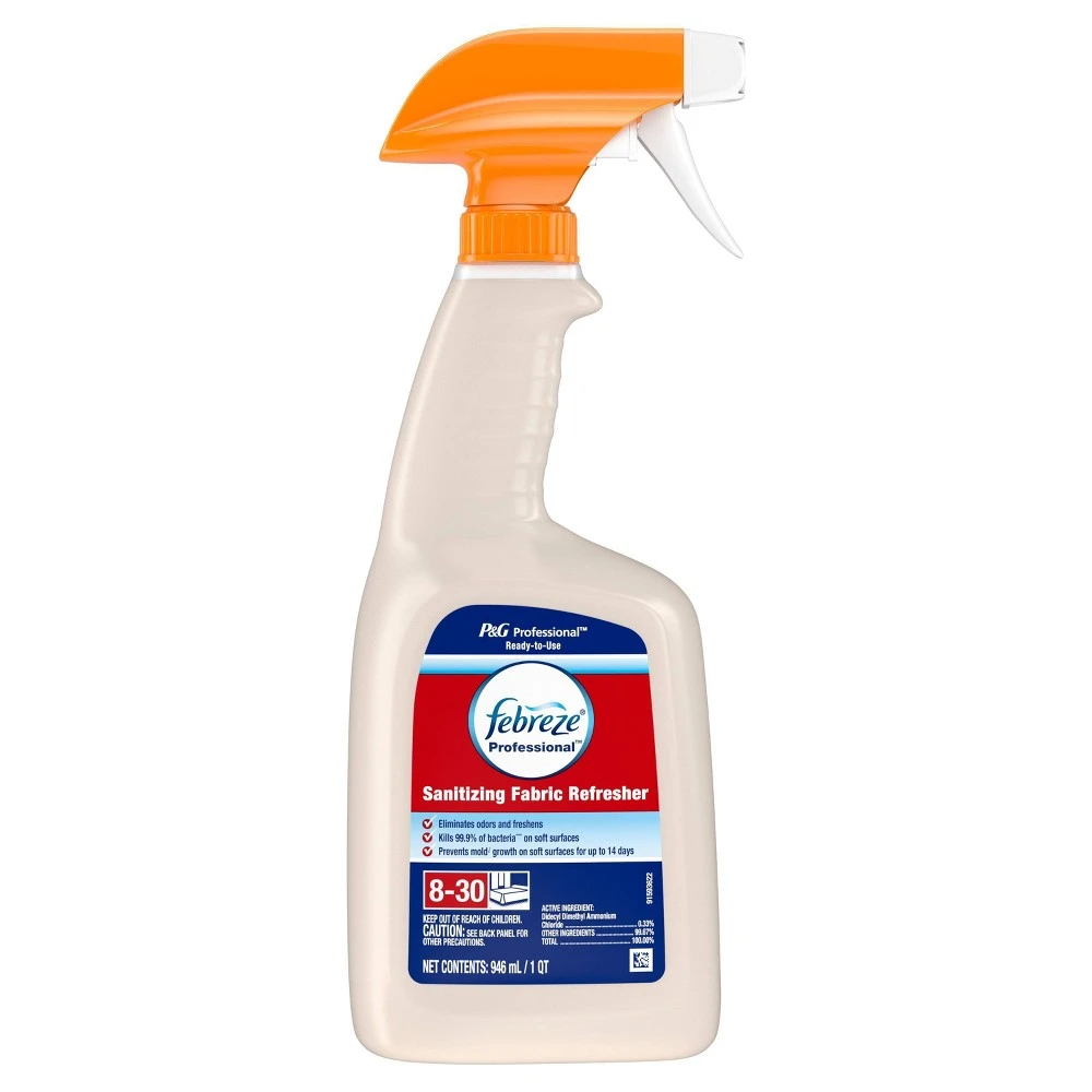 Antimicrobial Fabric Spray, 32 Fl. Oz. - Odor Eliminating & Sanitizing