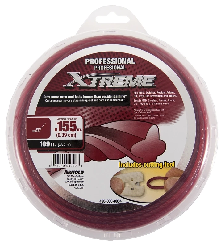 Xtreme Professional 109-ft Spool 0.155-in Trimmer Line For Heavy-duty Use