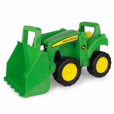 John Deere Big Scoop Tractor Toy With Loader, 15-inch Green Plastic