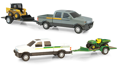 John Deere Pickup Truck Hauling Set Toy Vehicle Playset
