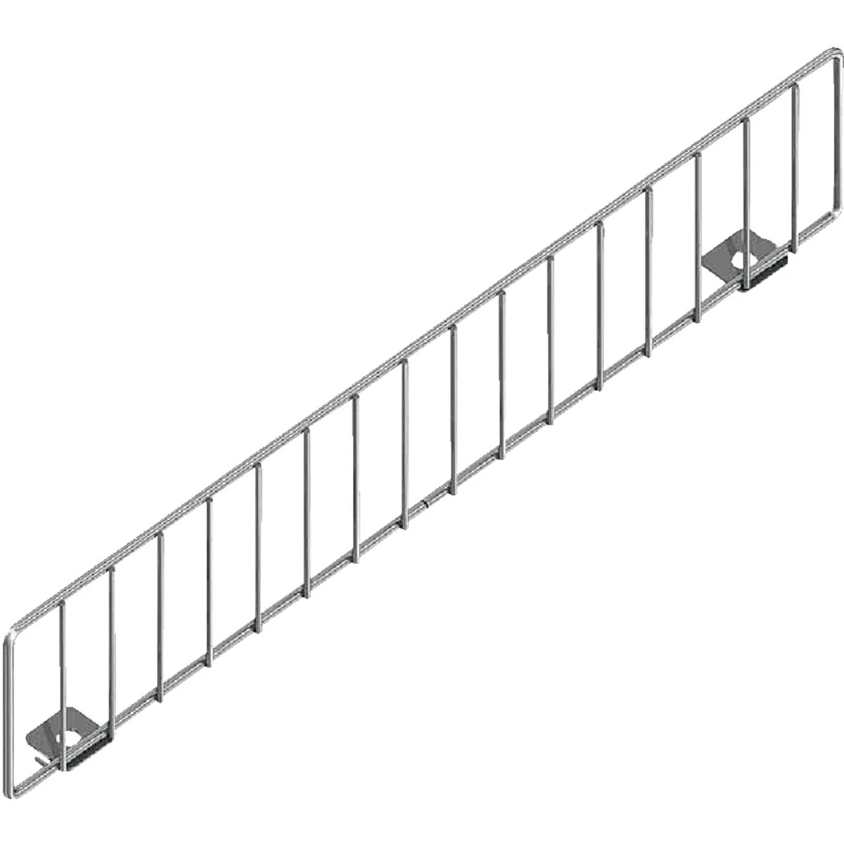 15 In. Chrome Peg Wire Shelf Divider For Store Organization