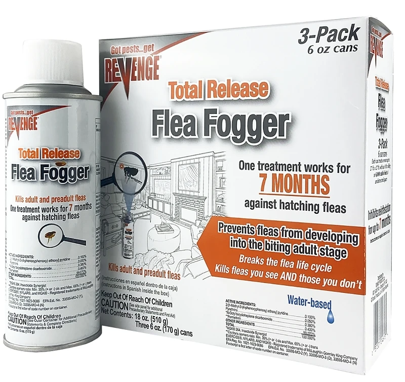 Flea Fogger, 6 oz., 3-Pk.