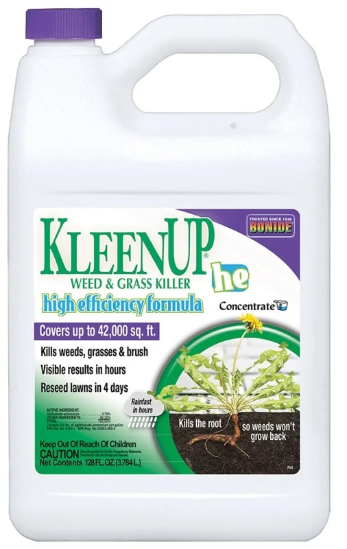Kleenup High Efficiency Formula 1 Gallon Concentrate Weed & Grass Killer