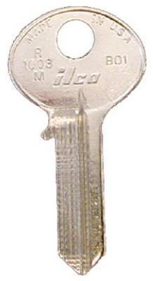 Nickel Plated Mailbox Key Blank R1003m, 10-pack, Solid Brass Construction