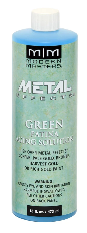 Metal Effects Green Patina Aging Solution 16 Oz - Pa90116