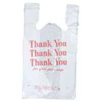 Hilex Poly Quikmate Ez Flat T-shirt Bag, 7 In L X 12 In W X 18.6 In D, White