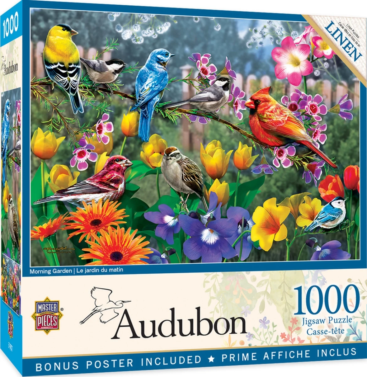 Audubon Morning Garden 1000 Piece Jigsaw Puzzle By Master Pieces