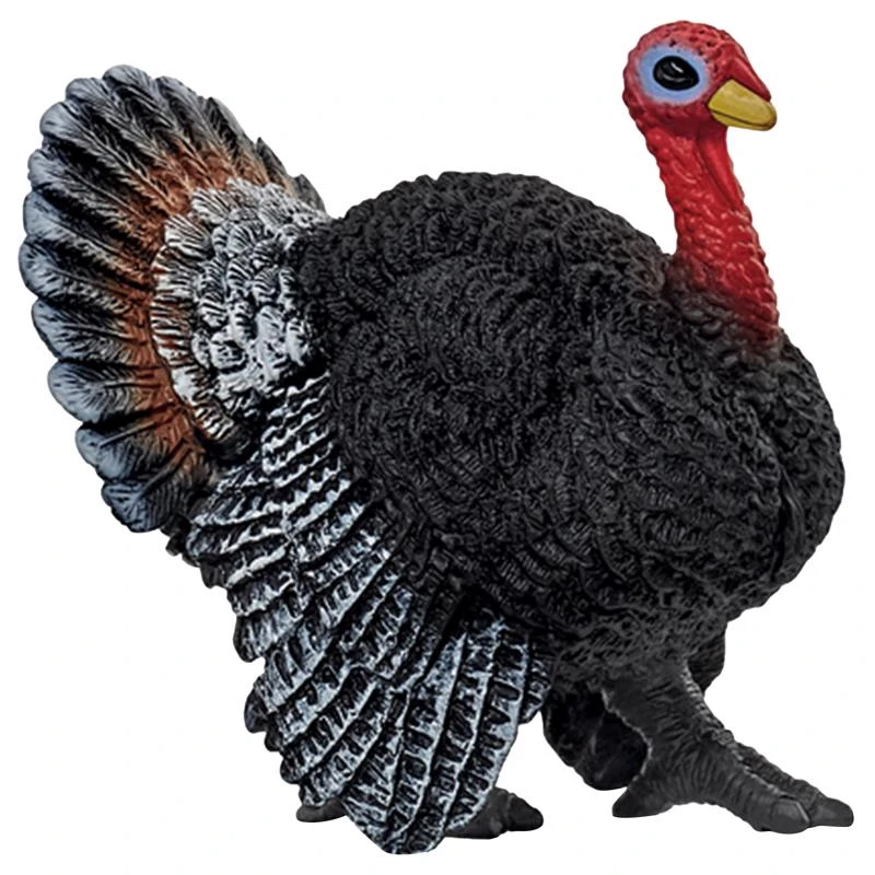 Farm World Turkey Toy Multicolored Plastic Figure For Ages 3 And Up