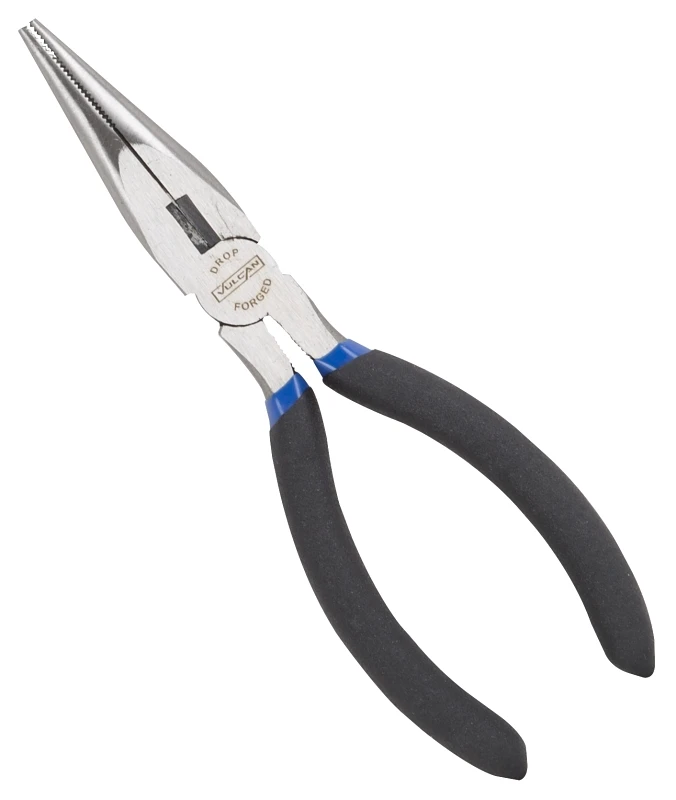 6 Inch Long Nose Plier With Non-slip Grip Handle And Wire Cutter