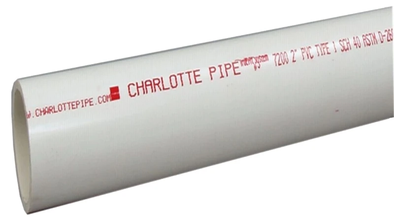 2 In. X 10 Ft. Schedule 40 Pvc Dwv Plain End Pipe - 280 Psi