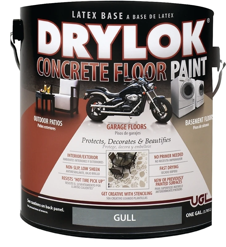 Flat Gull Latex Concrete & Garage Floor Paint 1 Gallon - Model 21313