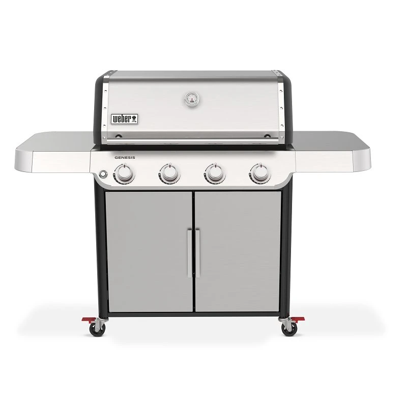 Genesis S-415 4 Burner Liquid Propane Gas Grill, 48,000 Btu, Stainless Steel