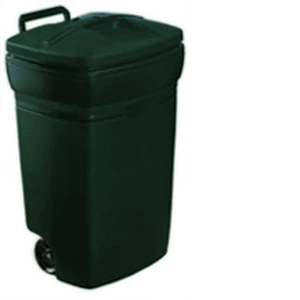United Comb & Novelty RM134501 45 Gallon Green Roughneck With Wheels Trash Can Pack of 4