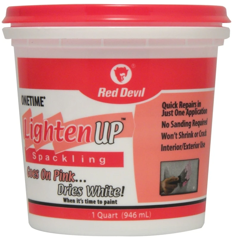 Onetime 1 Qt. Lightweight Latex Lighten Up Spackling For Interior And Exterior Use