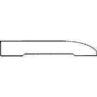 7/16X3-1/4X8 Ranch Base  By American Wood Moulding : (Pack Of 4)