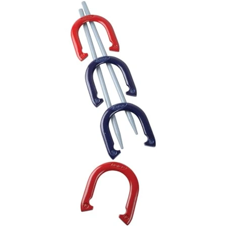 Vibrant Regent Horseshoe Set - Red & Blue for Fun Play