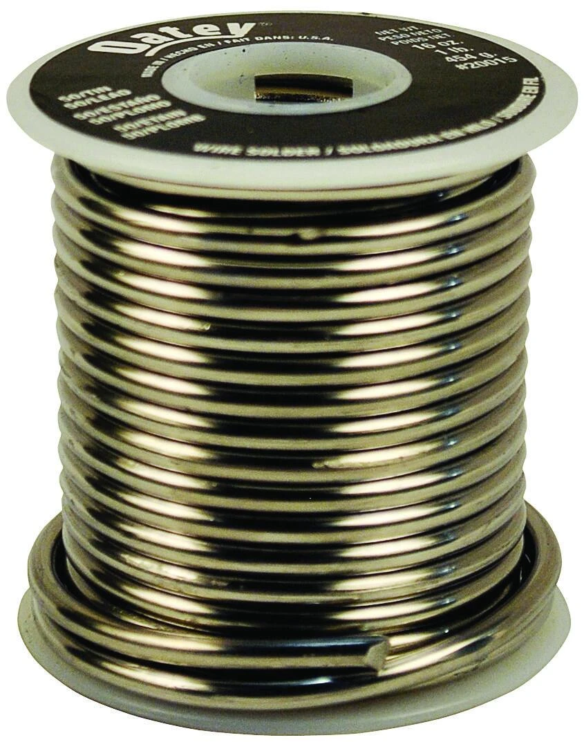 Solid Wire Solder 0.125 In. Diameter Tin/lead 50/50 Alloy 1 Lb